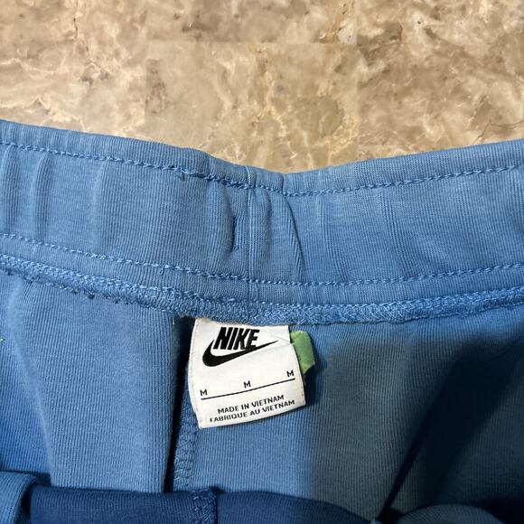 Nike Tech Fleece Sweatpants Mens Medium Blue Colorblock Lounge Essentials CU4495 - Picture 2 of 11